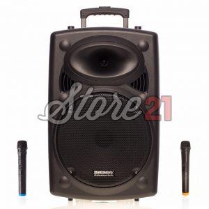 Boxa Activa Portabila ,400W, Troler Temeisheng 2305, 12Inch , 2 Microfoane Wireless, USB, Radio, Bluetooth